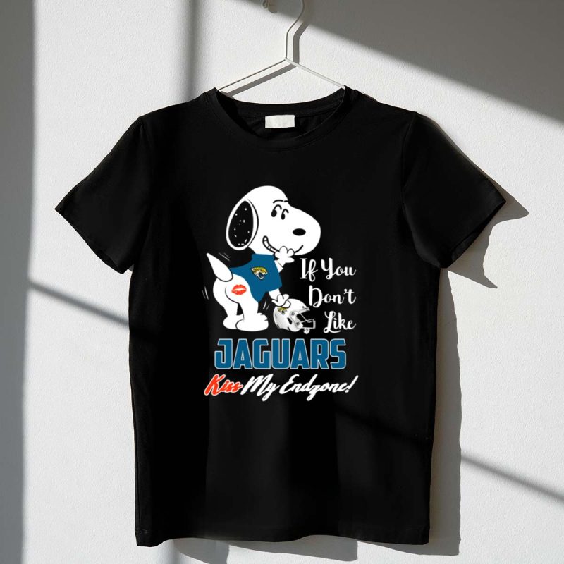 If You Dont Like Jaguars Kiss My Endzone Snoopy Jacksonville Jaguars 1 T Shirt