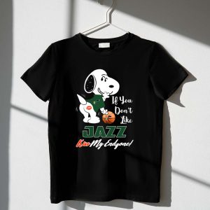 If You Dont Like Jazz Kiss My Endzone Snoopy Utah Jazz 1 T Shirt