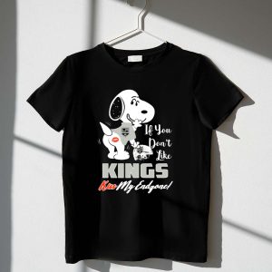 If You Don't Like Kings Kiss My Endzone Snoopy Los Angeles Kings Fans Shirt