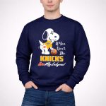 If You Dont Like Knicks Kiss My Endzone Snoopy And New York Knicks 3 Sweatshirt