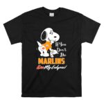 If You Dont Like Marlins Kiss My Endzone Snoopy Miami Fans T Shirt 6.jpg