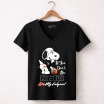 If You Dont Like Nets Kiss My Endzone Snoopy Brooklyn Nets Fans 6 Womens V Neck