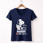 If You Dont Like Raiders Kiss My Endzone Snoopy Oakland Fan 5 Womens V Neck