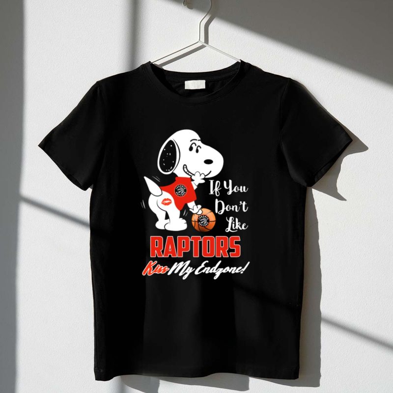 If You Dont Like Raptors Kiss My Endzone Snoopy Toronto Fans 1 T Shirt