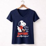 If You Dont Like Raptors Kiss My Endzone Snoopy Toronto Fans 5 Womens V Neck