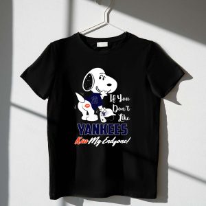 If You Don't Like Yankees Kiss My Endzone Snoopy Yankees Fans Shirt