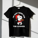 Im Just Here for the Cookies Peanuts Snoopy Santa 1 T Shirt 1.jpg