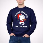 Im Just Here for the Cookies Peanuts Snoopy Santa 3 Sweatshirt 1.jpg