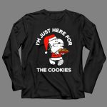 Im Just Here for the Cookies Peanuts Snoopy Santa 4 Long Sleeves 1.jpg
