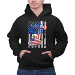 In God We Trust Snoopy Woodstock American Flag Car Patriot 2 Hoodie