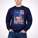 In God We Trust Snoopy Woodstock American Flag Car Patriot 3 Sweatshirt