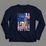 In God We Trust Snoopy Woodstock American Flag Car Patriot 6 Long Sleeves