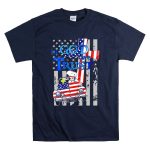 In God We Trust Snoopy Woodstock American Flag Car Patriot T Shirt 7
