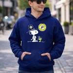 Indiana Pacers Snoopy and Woodstock in Team Hats 8 Hoodie