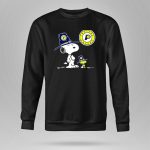 Indiana Pacers Snoopy and Woodstock in Team Hats 9 Hoodie