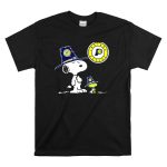 Indiana Pacers Snoopy and Woodstock in Team Hats T Shirt 6