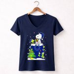 Indianapolis Colts Snoopy Christmas Peanuts Fan Holiday 5 Womens V Neck
