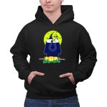 Indianapolis Colts Snoopy Halloween Moon Pumpkins Woodstock Bats 2 Hoodie