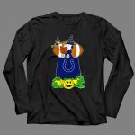 Indianapolis Colts Snoopy Witch Hat Football Halloween Pumpkin 4 Long Sleeves