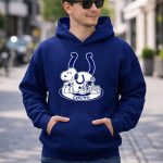 Indianapolis Colts Snoopy With Helmet And Horseshoe 8 Hoodie