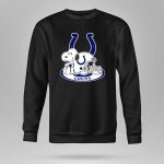 Indianapolis Colts Snoopy With Helmet And Horseshoe 9 Sweatshirt