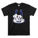 Indianapolis Colts Snoopy With Helmet And Horseshoe T Shirt 6