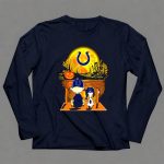 Indianapolis Colts Snoopy and Charlie Brown Halloween Pumpkin Night Scene 4 Long Sleeves1