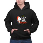 Is This Jolly Enough Snoopy Christmas Santa Hat Snowflakes Lights 2 Hoodie 1.jpg