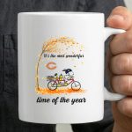 Its The Most Wonderful Time Of The Year Chicago Bears Autumn Snoopy Bicycle 3 mug.jpg