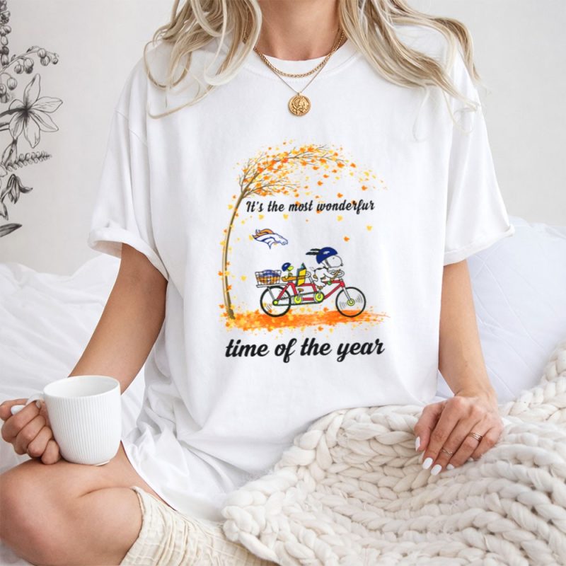 Its The Most Wonderful Time Of The Year Denver Broncos Autumn Snoopy 1 T Shirt