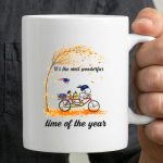 Its The Most Wonderful Time Of The Year New England Patriots Snoopy Autumn Cyclist 3 mug.jpg