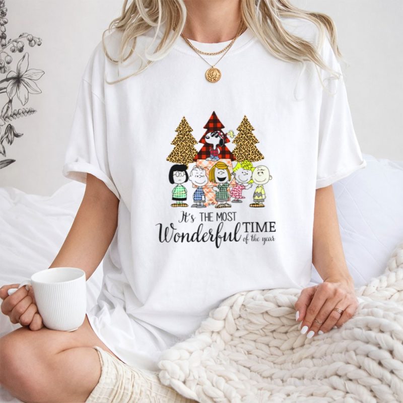Its The Most Wonderful Time Of The Year Snoopy The Peanuts Movie Christmas Characters T Shirt 1.Jpg