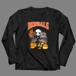 Jack Skellington Bengals Halloween Cincinnati Football Pumpkins 4 Long Sleeves