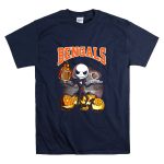 Jack Skellington Bengals Halloween Cincinnati Football Pumpkins T Shirt 7
