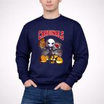 Jack Skellington Cardinals Halloween Arizona Pumpkin Football 3 Sweatshirt