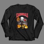 Jack Skellington Cardinals Halloween Arizona Pumpkin Football 4 Long Sleeves