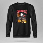 Jack Skellington Cardinals Halloween Arizona Pumpkin Football 9 Sweatshirt