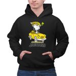 Jacksonville Jaguars Snoopy Driving Car with Woodstock 2 Hoodie