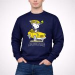 Jacksonville Jaguars Snoopy Driving Car with Woodstock 3 Sweatshirt