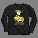 Jacksonville Jaguars Snoopy Driving Car with Woodstock 4 Long Sleeves