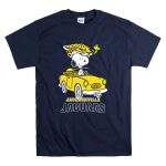 Jacksonville Jaguars Snoopy Driving Car with Woodstock T Shirt 7