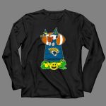 Jacksonville Jaguars Snoopy Halloween Witch Pumpkin Football House 4 Long Sleeves