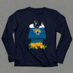 Jacksonville Jaguars Snoopy Pumpkin Halloween Peanuts NFL Football 6 Long Sleeves