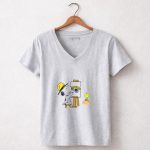 Jacksonville Jaguars Snoopy Woodstock Painting 7 Womens V Neck