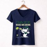 Jazz Make Me Drink Snoopy Utah Jazz Basketball Fans 5 Womens V Neck