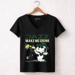 Jazz Make Me Drink Snoopy Utah Jazz Basketball Fans 6 Womens V Neck