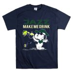 Jazz Make Me Drink Snoopy Utah Jazz Basketball Fans T Shirt 7