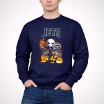 Jets Halloween Jack Skellington New York Football Pumpkins 3 Sweatshirt