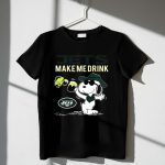 Jets Make Me Drink Snoopy And Woodstock New York Fans 1 T Shirt