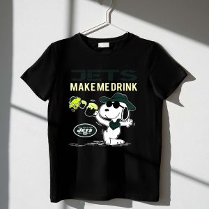 Jets Make Me Drink Snoopy And Woodstock New York Fans 1 T Shirt